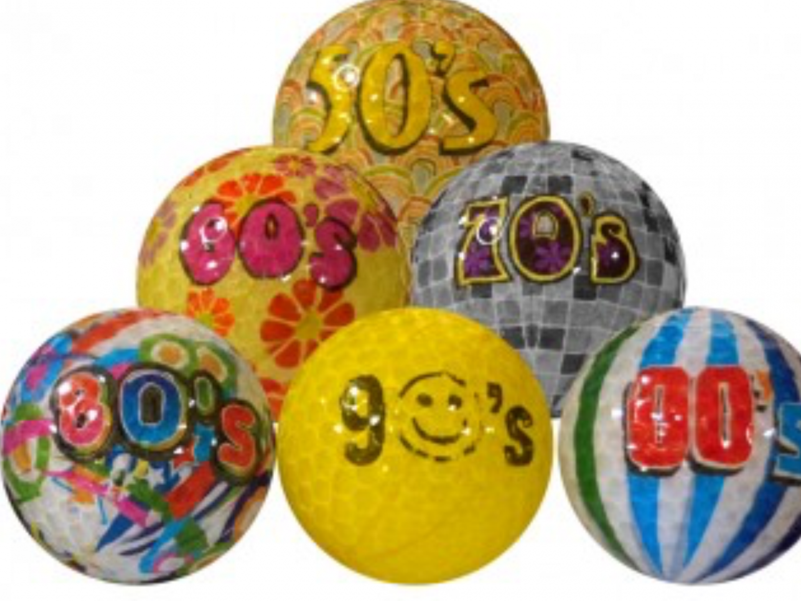 Longridge Decades Novel, Golf Balls. 1 Longridge Decades Novel, Golf Balls.