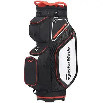 TAYLORMADE 2020 8.0 GOLF CART BAG BLACK/WHITE/RED 1 TAYLORMADE 2020 8.0 GOLF CART BAG BLACK/WHITE/RED