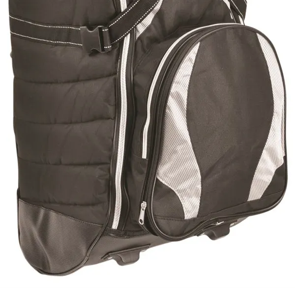 Longridge Tour Deluxe Roller Travel Cover - Black/Silver 2 Longridge Tour Deluxe Roller Travel Cover - Black/Silver - Image 2