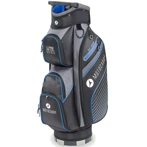 Motocaddy Lite Series Cart Bag Black - Blue 1 Motocaddy Lite Series Cart Bag Black - Blue
