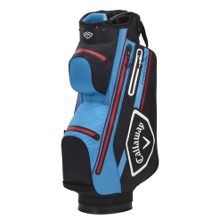Callaway Chev Dry 14 Golf Cart Bag - Black/CYAN/Fire Red